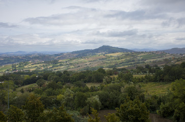 Fototapeta na wymiar summer landscape of Italy
