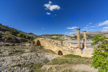 Fototapeta premium Adiyaman. Also known as the Cendere Bridge, the Roman Bridge or the Septimius Severus Bridge.