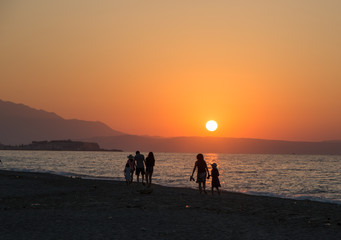 sonnenuntergang auf kreta
