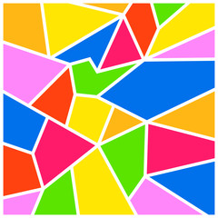 Abstract colour background with polygons and triangles