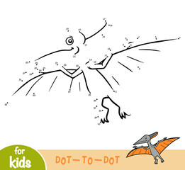 Numbers game, education game for children, Pteranodon © ksenyasavva