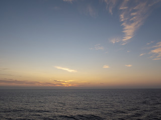 Alaskan cruise sunset