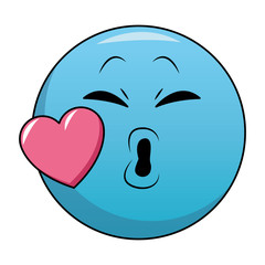 Kiss chat emoticon