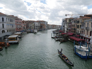 Venezia - panorama sul Canal Grande dal ponte di Rialto