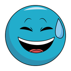 Obraz premium Smiling chat emoticon
