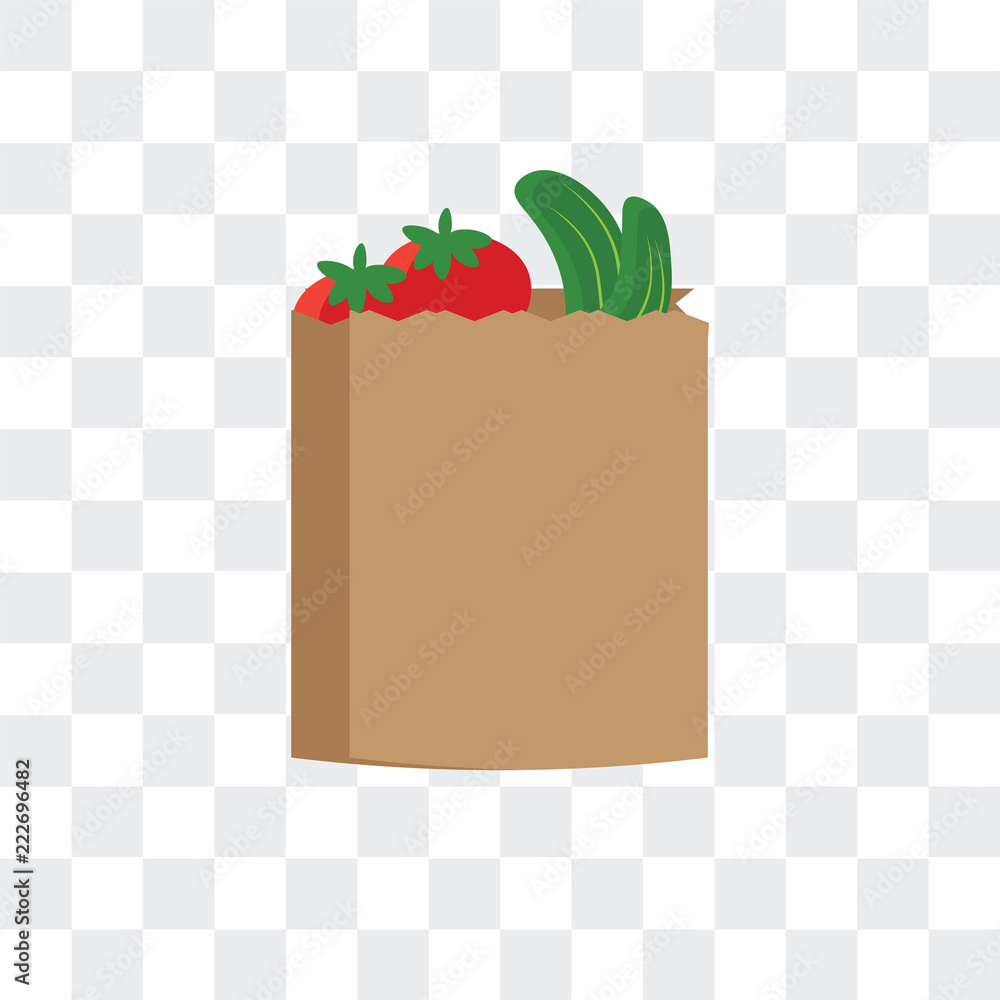 Poster bag icon isolated on transparent background. modern and editable bag icon. simple icons vector illus