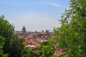 panorama of Rome from the Pincio terrace