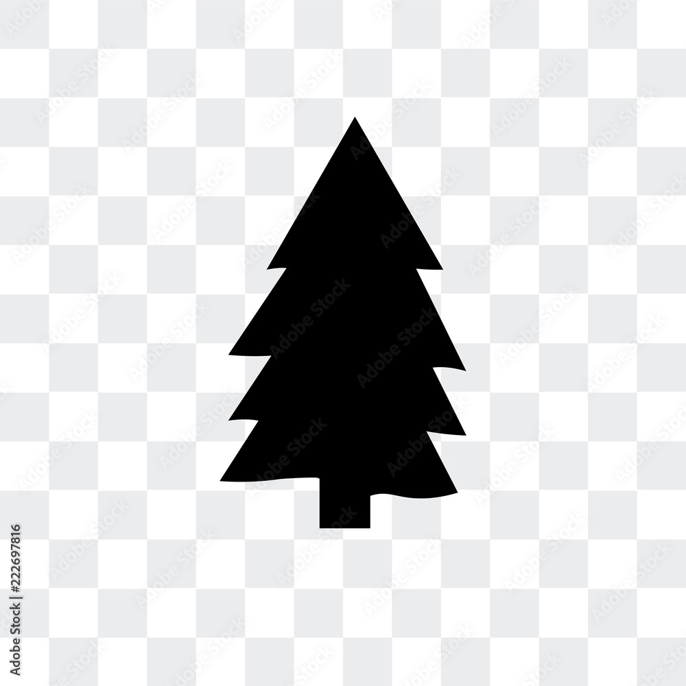 Poster pine icon isolated on transparent background. modern and editable pine icon. simple icons vector ill
