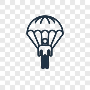 recommend clip art: parachuting icons isolated on transparent background. Modern and editable parachuting icon. Simple icon vector illustration.