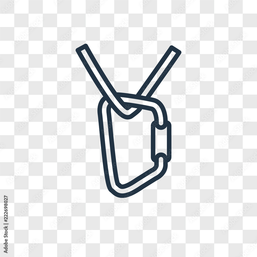 Poster climbing icons isolated on transparent background. modern and editable climbing icon. simple icon ve