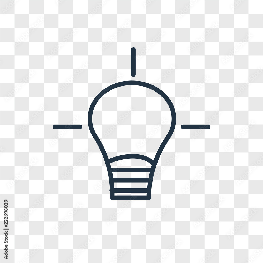 Aufkleber idea icons isolated on transparent background. modern and editable idea icon. simple icon vector ill