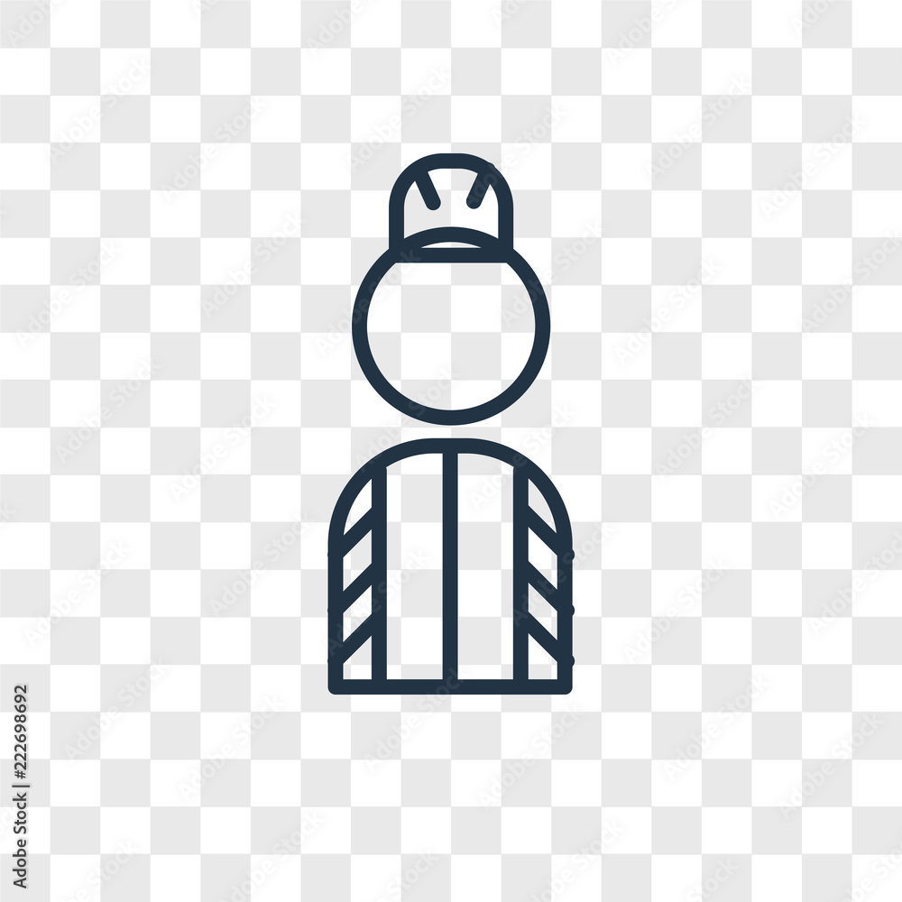 Poster worker icons isolated on transparent background. modern and editable worker icon. simple icon vector