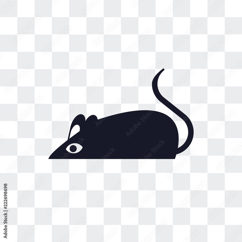 Poster mouse icon isolated on transparent background. modern and editable mouse icon. simple icons vector i