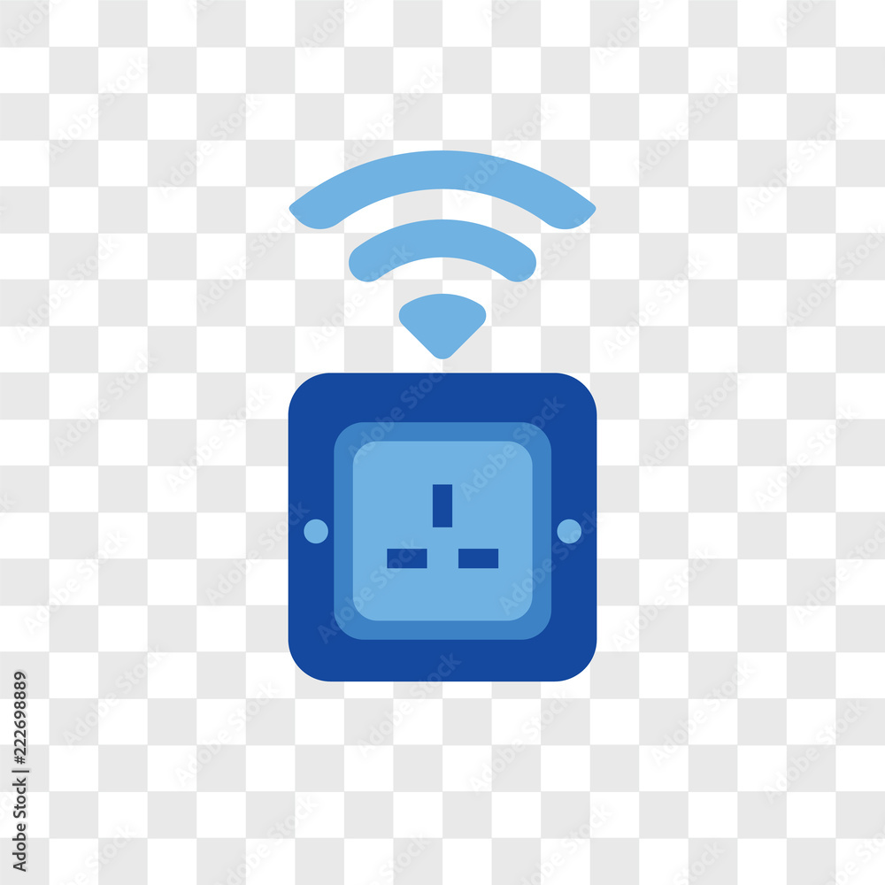 Poster socket icons isolated on transparent background. modern and editable socket icon. simple icon vector