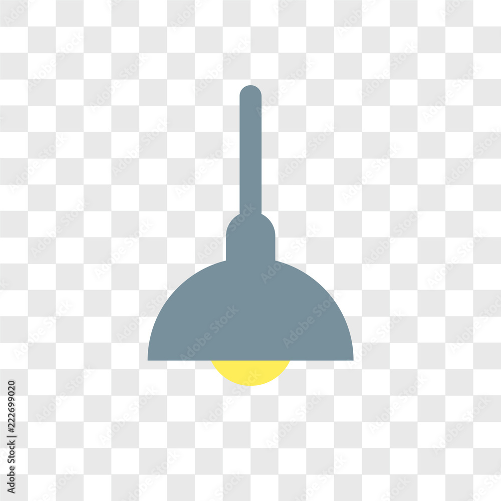 Poster lighting icons isolated on transparent background. modern and editable lighting icon. simple icon ve
