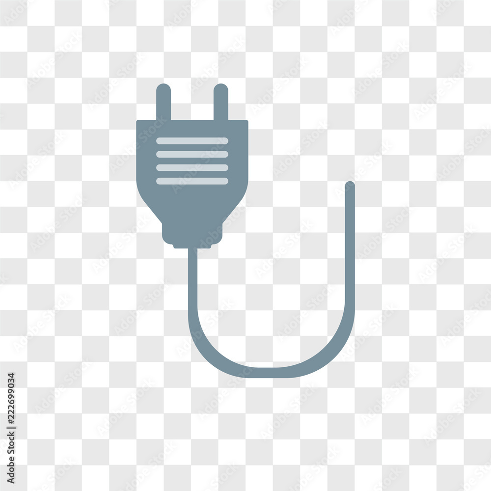 Poster plug icons isolated on transparent background. modern and editable plug icon. simple icon vector ill