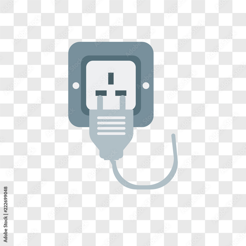 Poster plug icons isolated on transparent background. modern and editable plug icon. simple icon vector ill