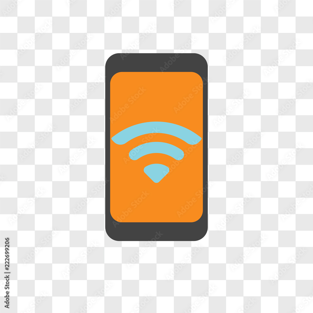 Poster mobile icons isolated on transparent background. modern and editable mobile icon. simple icon vector