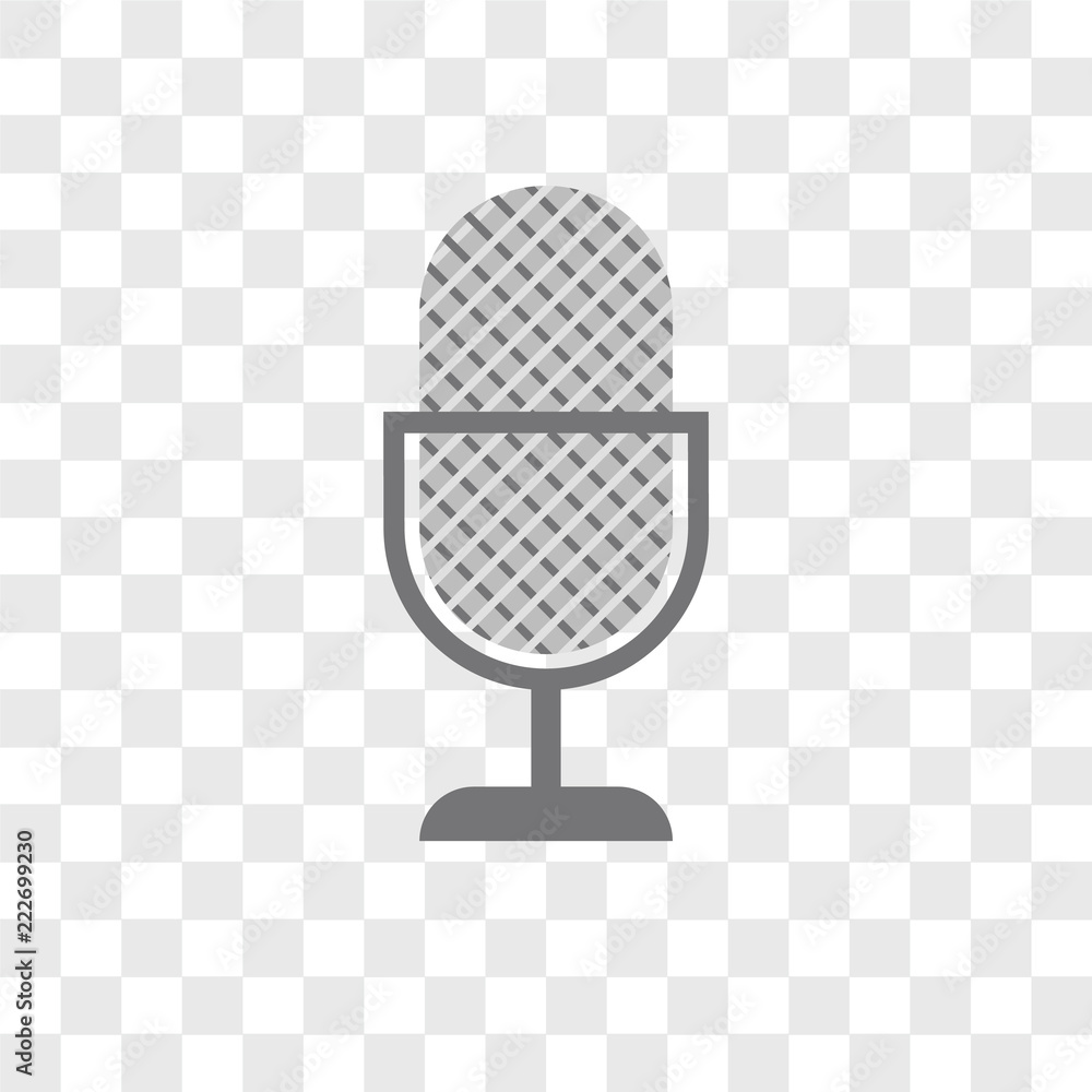 Poster voice control icons isolated on transparent background. modern and editable voice control icon. simp