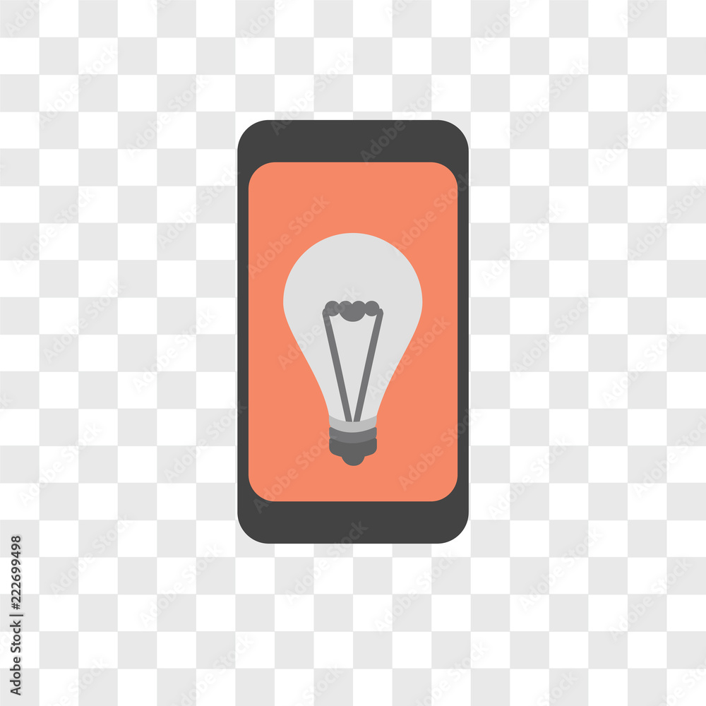Poster mobile icons isolated on transparent background. modern and editable mobile icon. simple icon vector