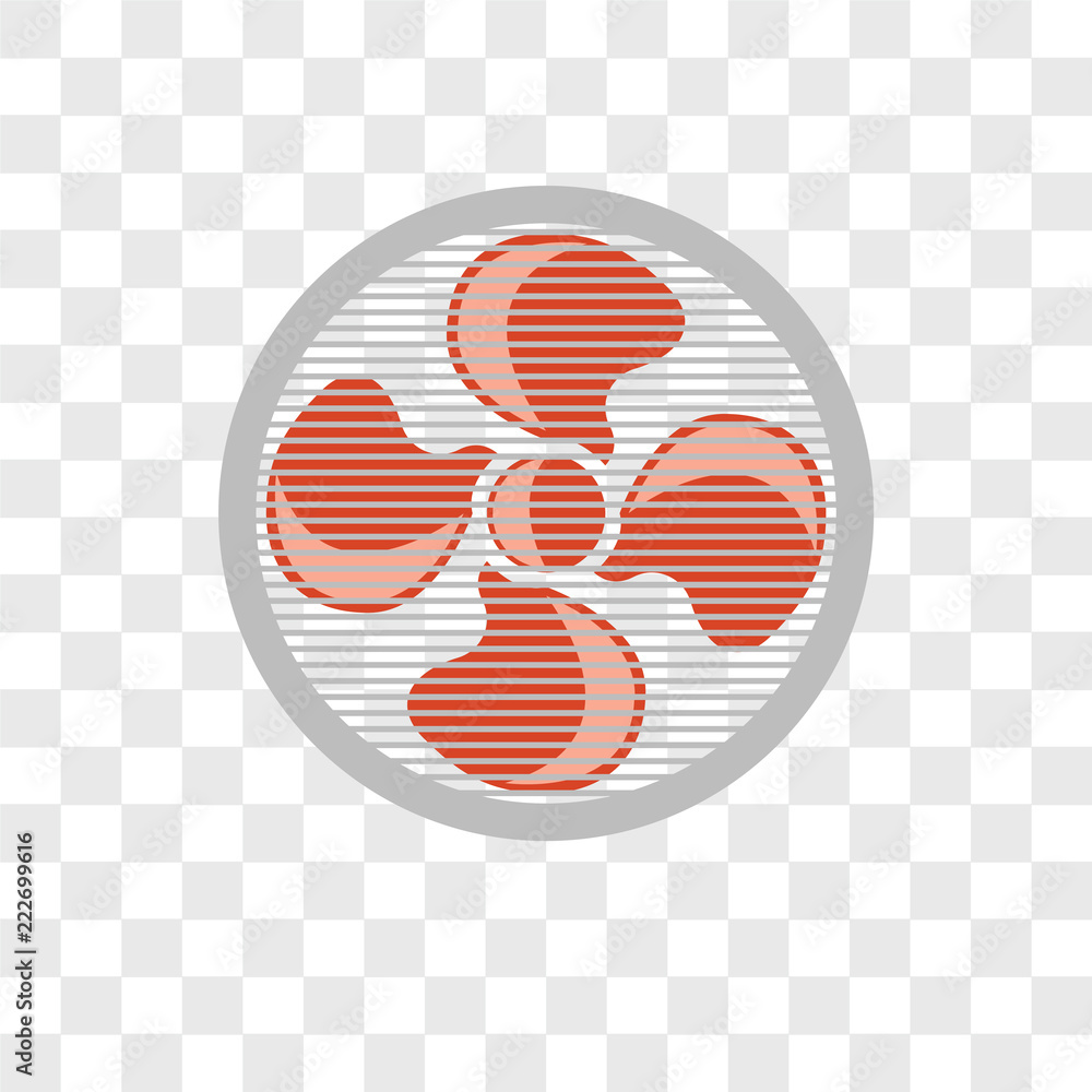 Poster fan icons isolated on transparent background. modern and editable fan icon. simple icon vector illus