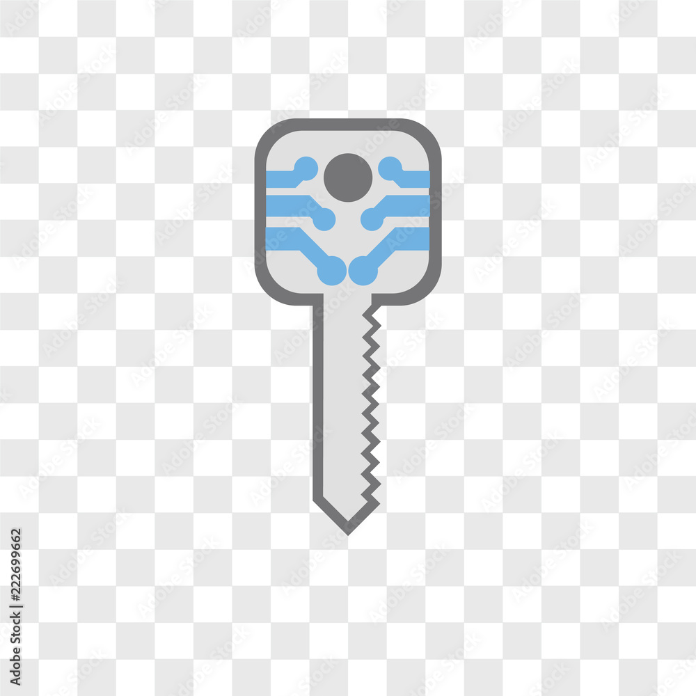 Poster smart key icons isolated on transparent background. modern and editable smart key icon. simple icon 