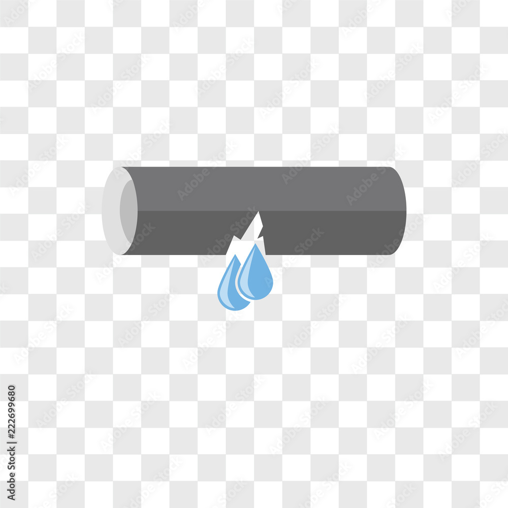 Poster leak icons isolated on transparent background. modern and editable leak icon. simple icon vector ill