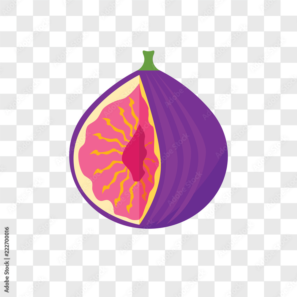 Aufkleber fig icons isolated on transparent background. modern and editable fig icon. simple icon vector illus