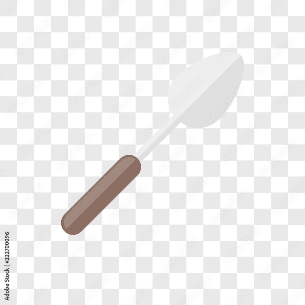 Poster spoon icons isolated on transparent background. modern and editable spoon icon. simple icon vector i