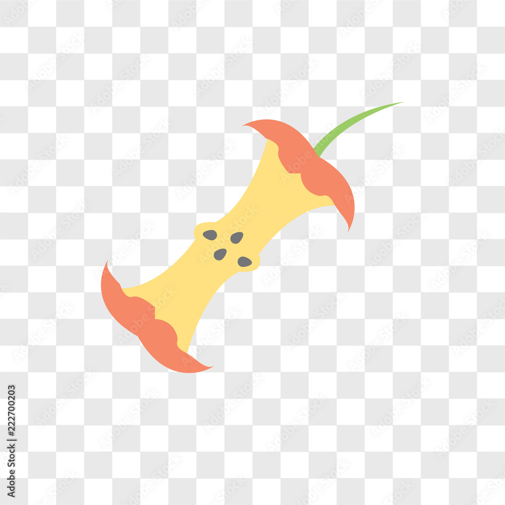 Poster apple icons isolated on transparent background. modern and editable apple icon. simple icon vector i
