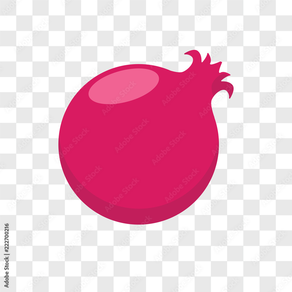 Poster pomegranate icons isolated on transparent background. modern and editable pomegranate icon. simple i