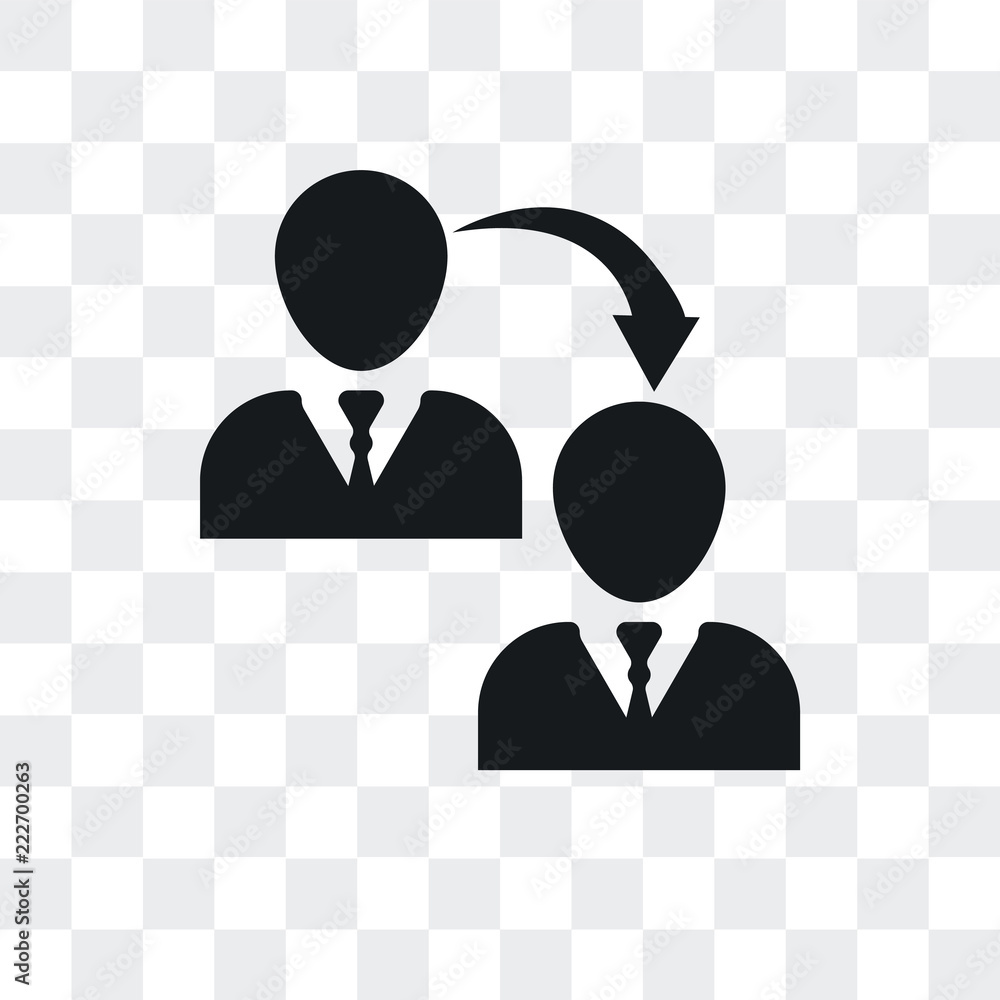 Poster transfer icon isolated on transparent background. modern and editable transfer icon. simple icons ve