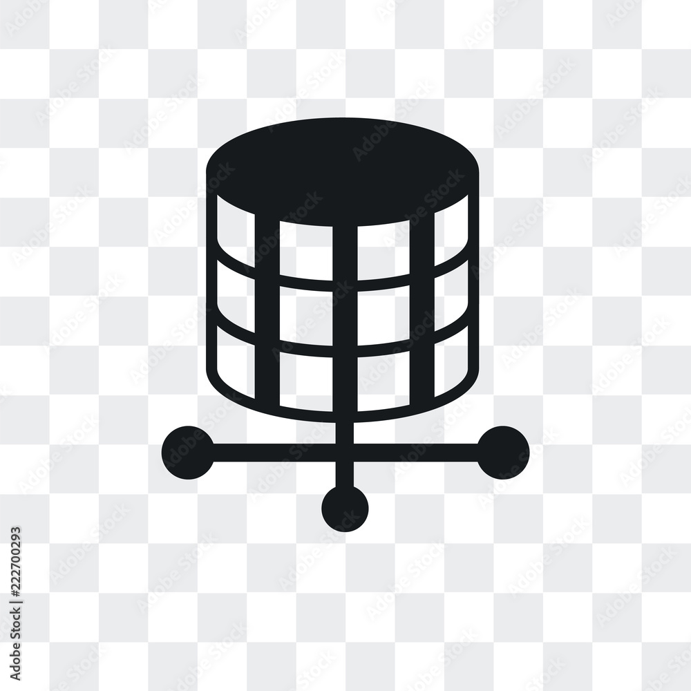 Poster storage icon isolated on transparent background. modern and editable storage icon. simple icons vect