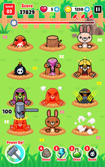 Moles Attack Game Assets