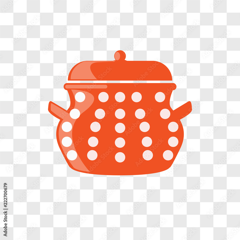 Poster pot icons isolated on transparent background. modern and editable pot icon. simple icon vector illus