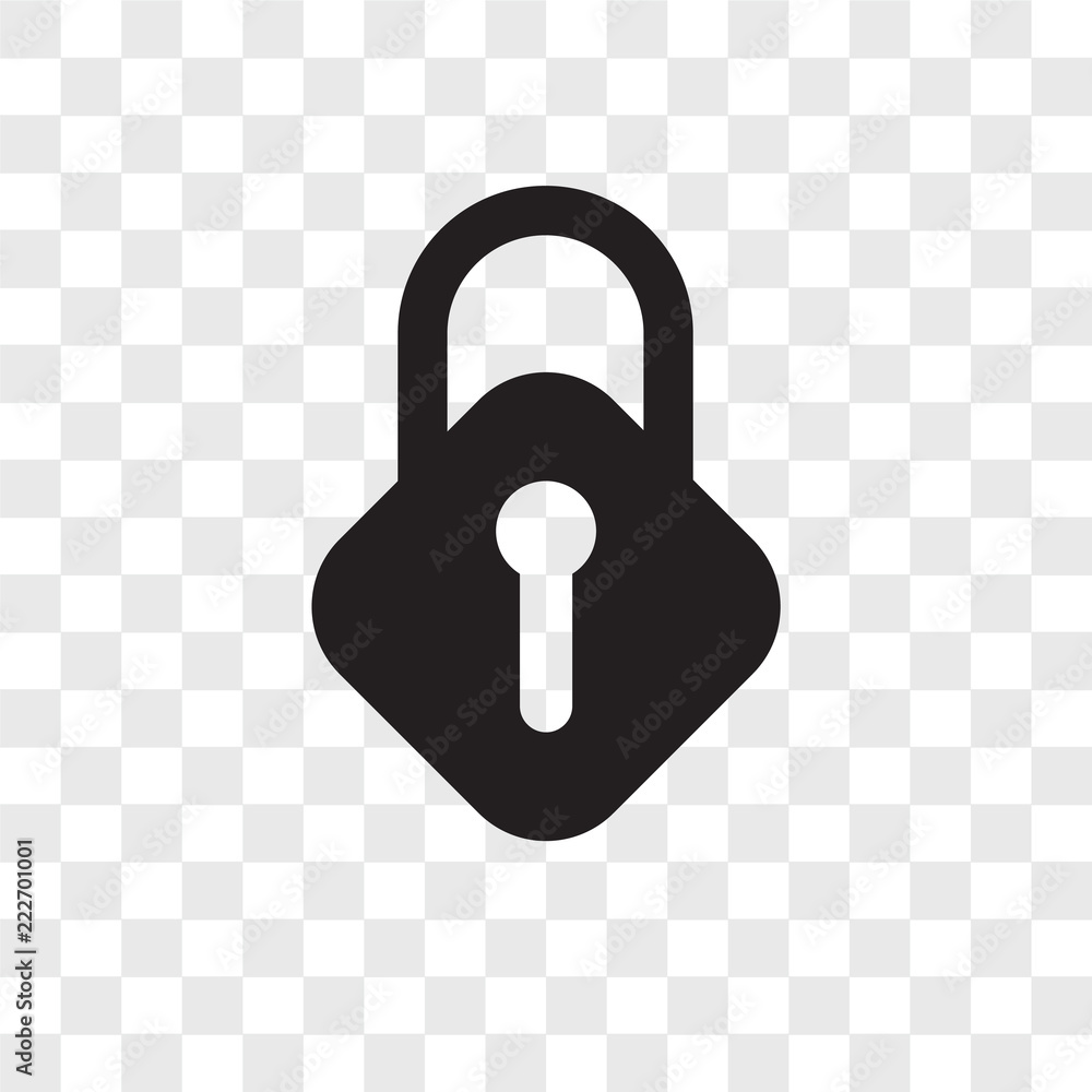 Poster lock icons isolated on transparent background. modern and editable lock icon. simple icon vector ill