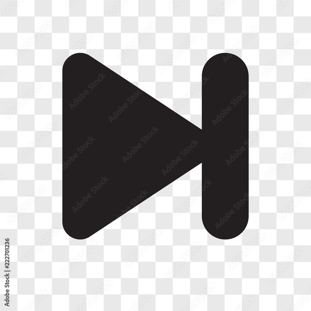 Poster next icons isolated on transparent background. modern and editable next icon. simple icon vector ill