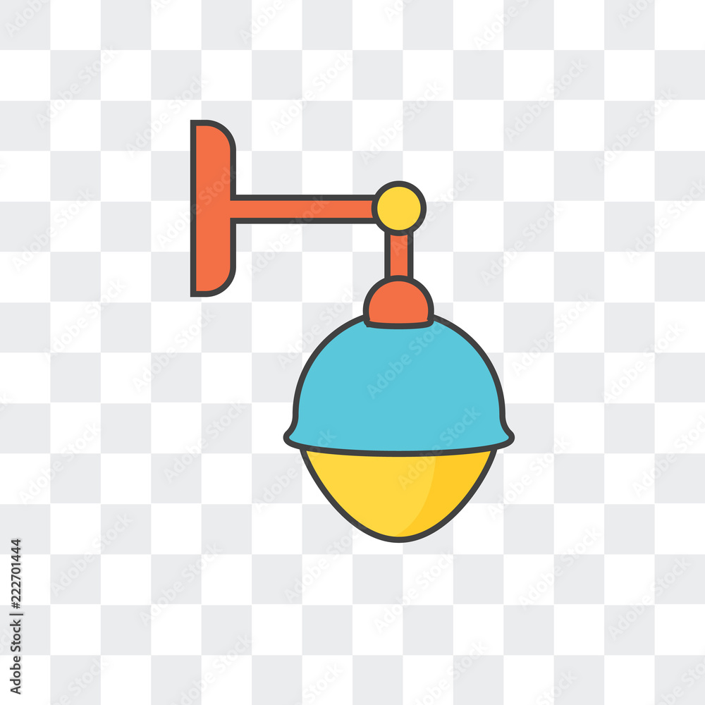 Poster lights icon isolated on transparent background. modern and editable lights icon. simple icons vector