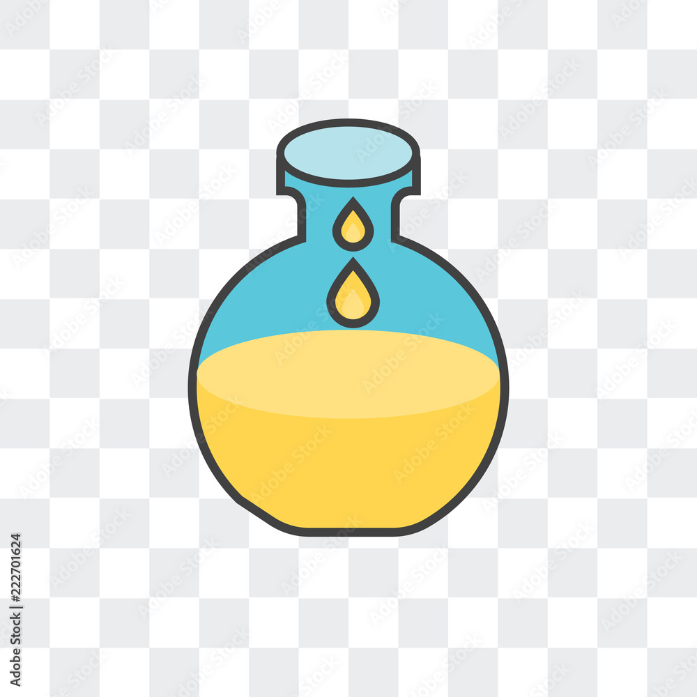 Poster flask icon isolated on transparent background. modern and editable flask icon. simple icons vector i