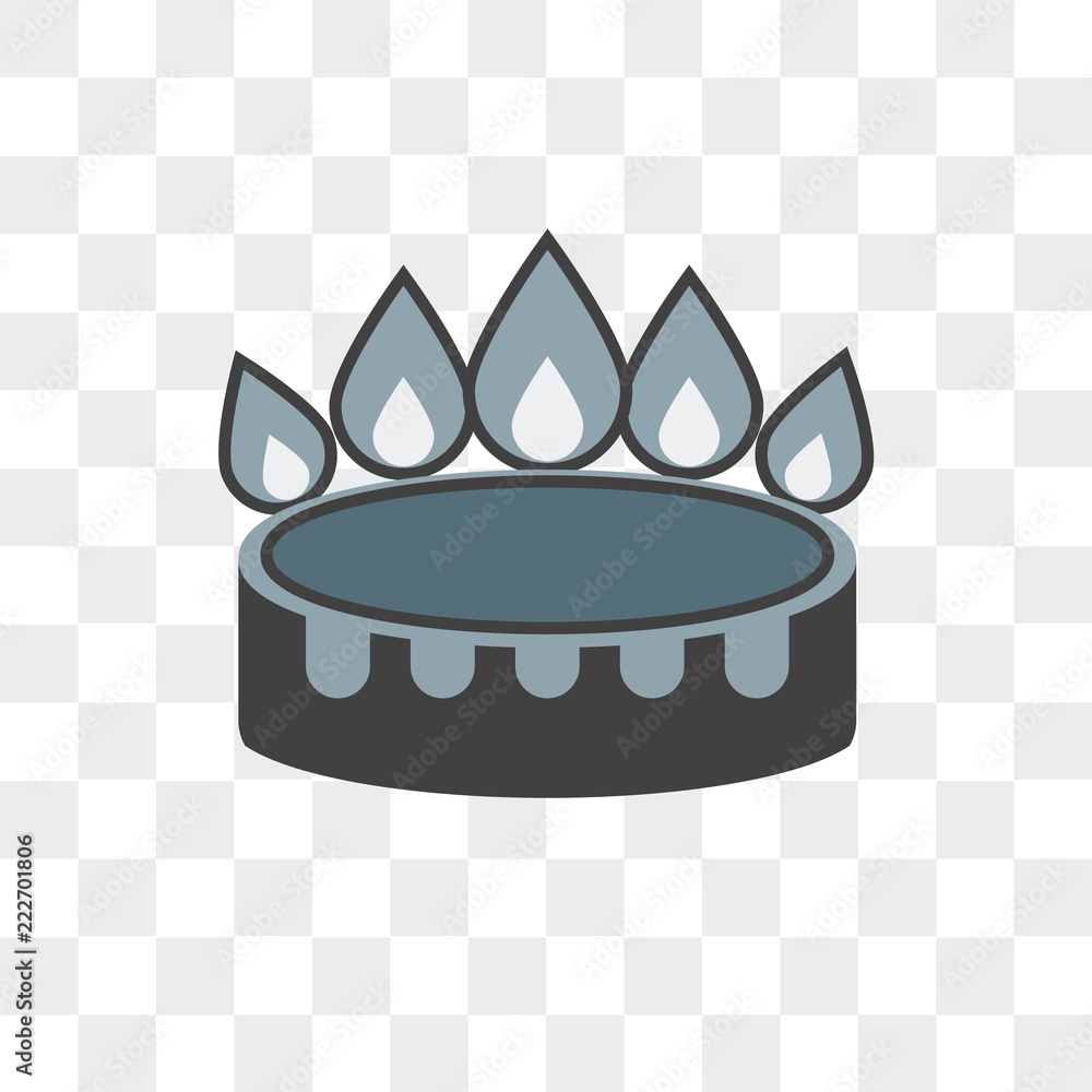 Aufkleber burner icon isolated on transparent background. modern and editable burner icon. simple icons vector