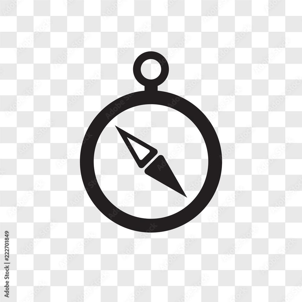 Poster compass icons isolated on transparent background. modern and editable compass icon. simple icon vect