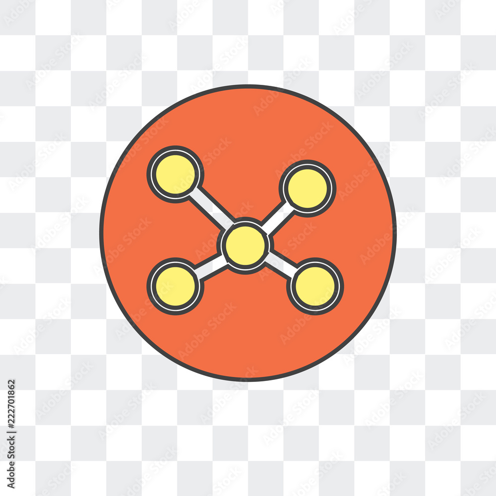 Poster network icon isolated on transparent background. modern and editable network icon. simple icons vect