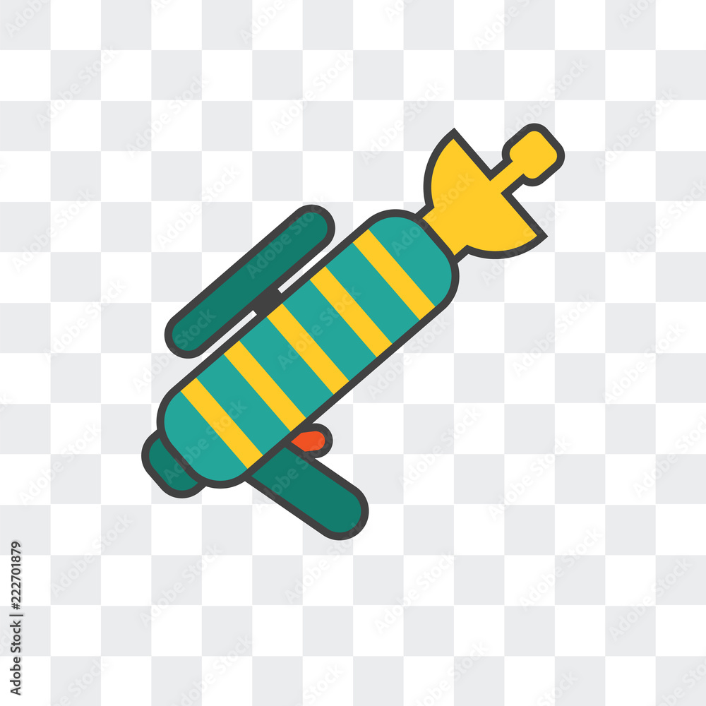 Poster blaster icon isolated on transparent background. modern and editable blaster icon. simple icons vect