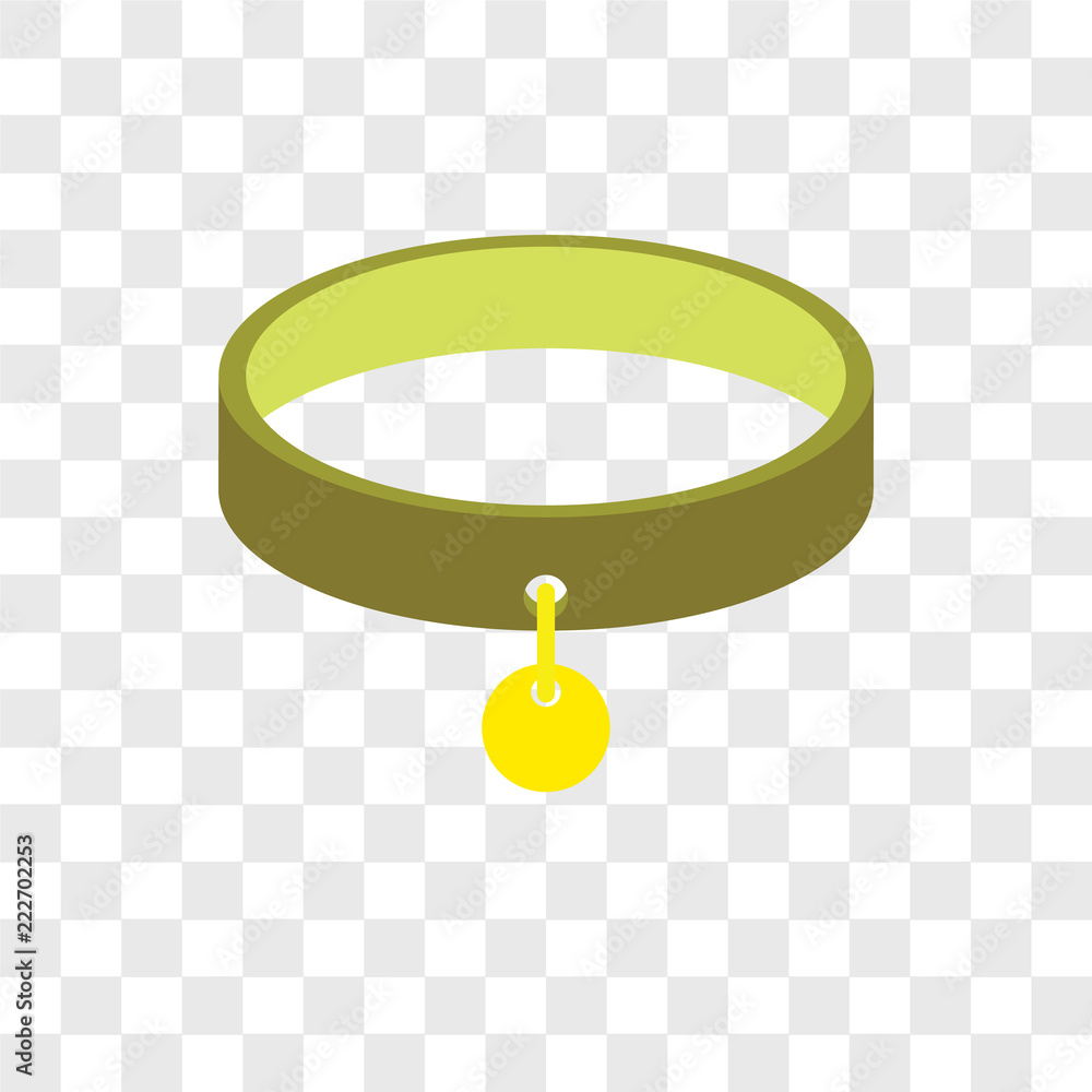 Poster collar icons isolated on transparent background. modern and editable collar icon. simple icon vector