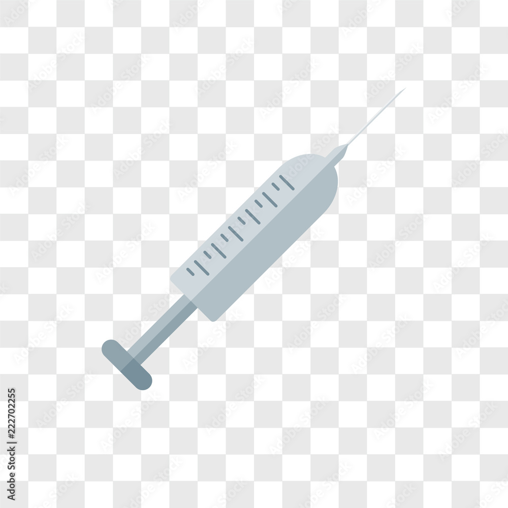 Poster injection icons isolated on transparent background. Modern and editable injection icon. Simple icon vector illustration.