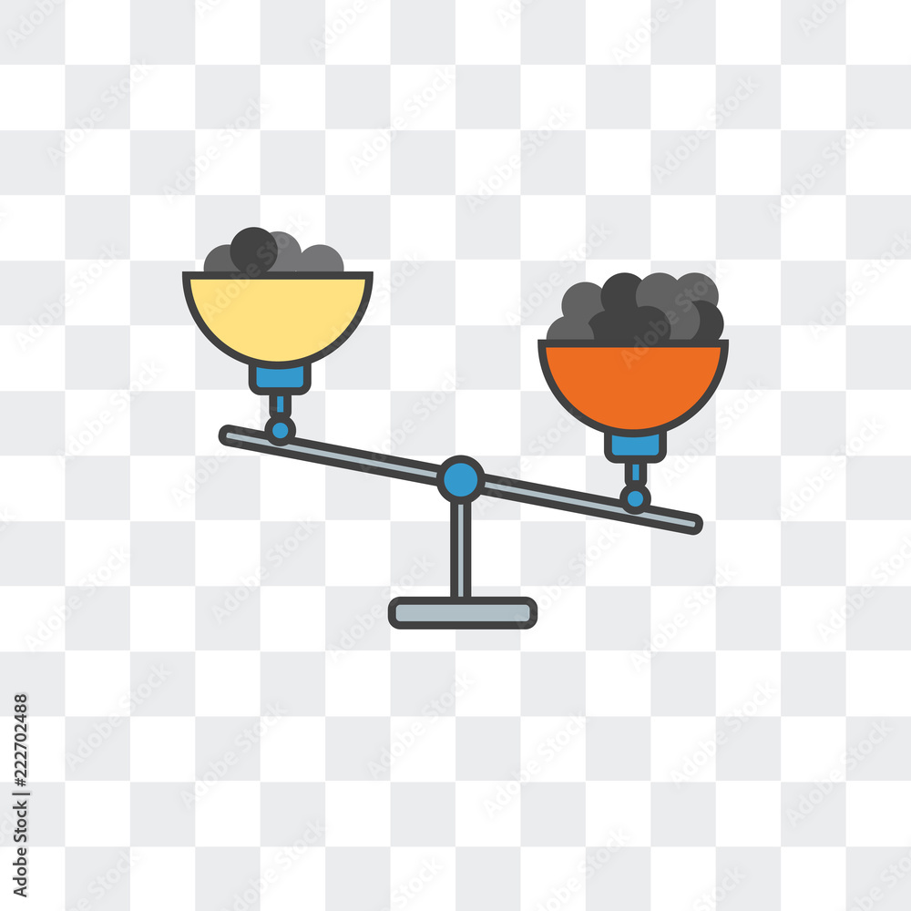 Poster scale icon isolated on transparent background. modern and editable scale icon. simple icons vector i