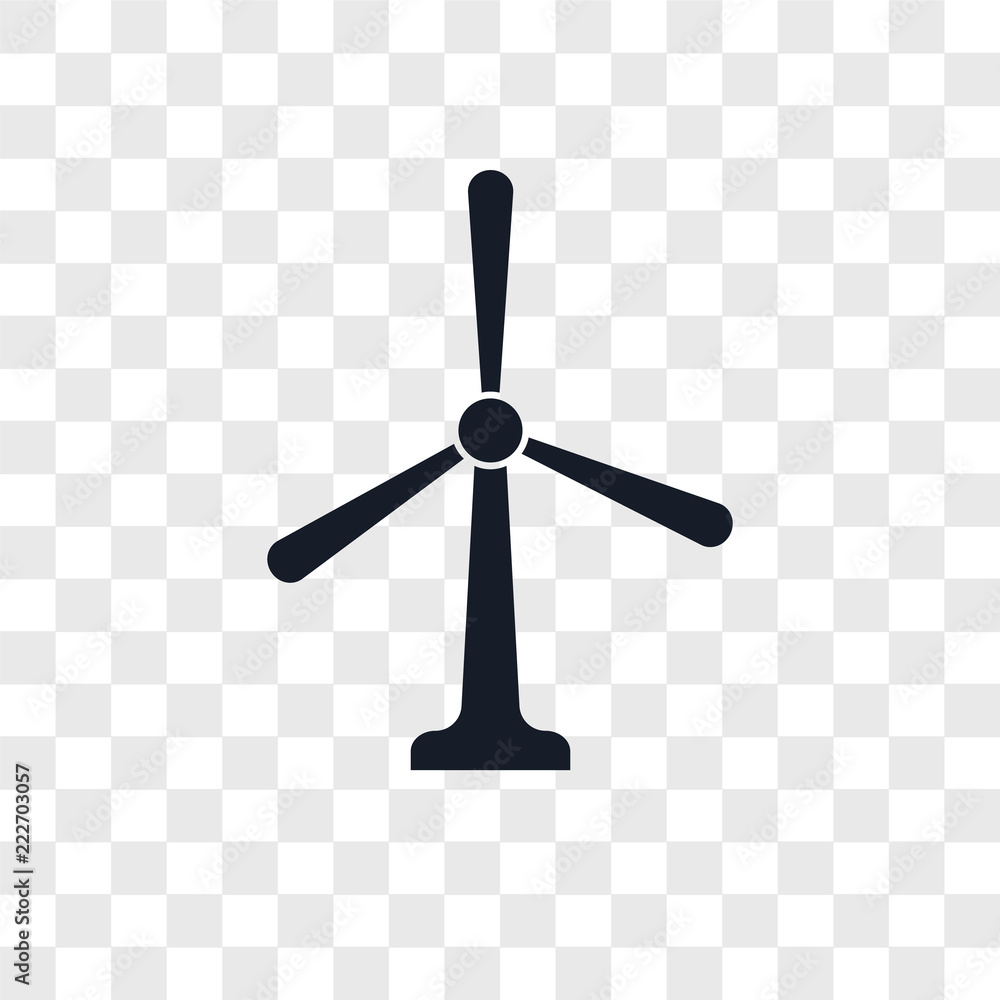 Poster windmill icons isolated on transparent background. modern and editable windmill icon. simple icon ve