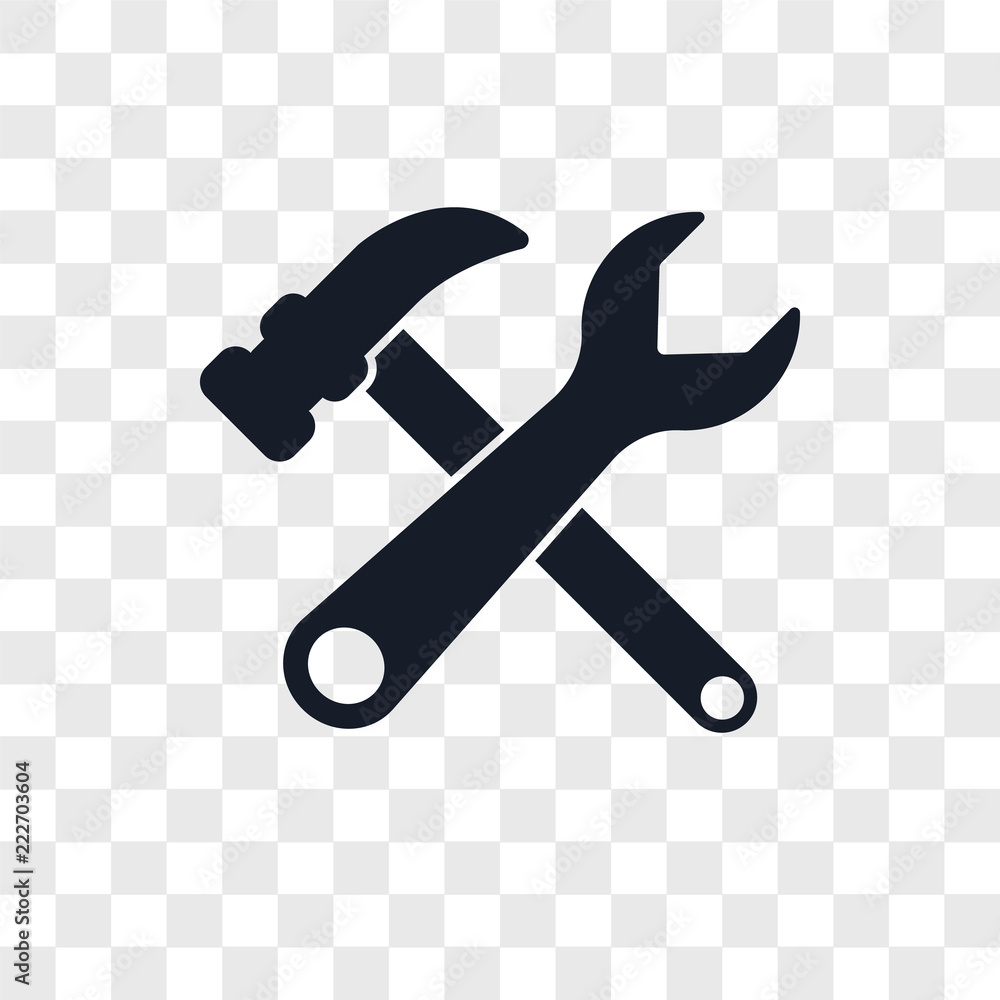 Poster tools icons isolated on transparent background. modern and editable tools icon. simple icon vector i