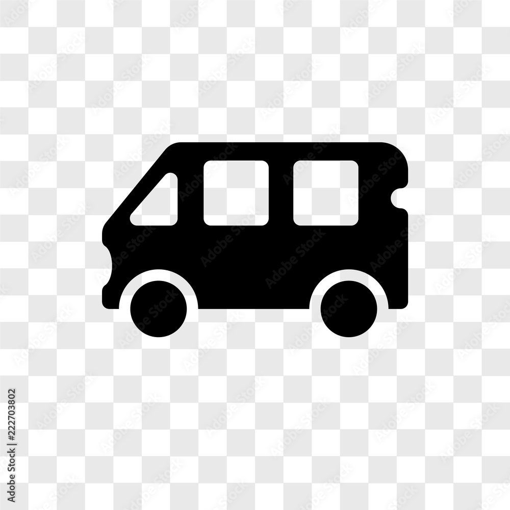 Poster bus icons isolated on transparent background. modern and editable bus icon. simple icon vector illus
