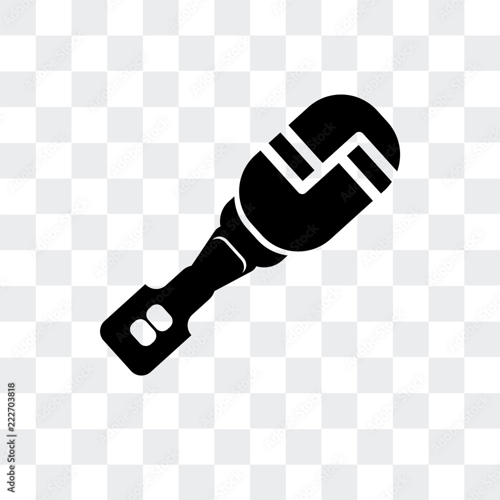 Poster mic interface icon isolated on transparent background. modern and editable mic interface icon. simpl